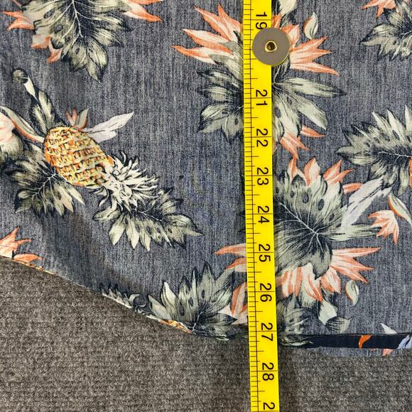 Denim & Flower Ricky Singh Slim Fit Hawaiian 100% Cotton Shirt Size M - Picture 3 of 4